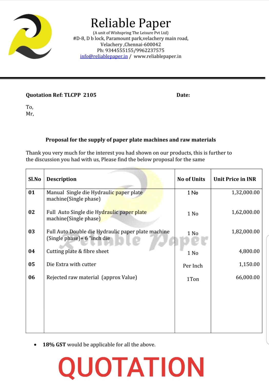 Reliable Quation Summary